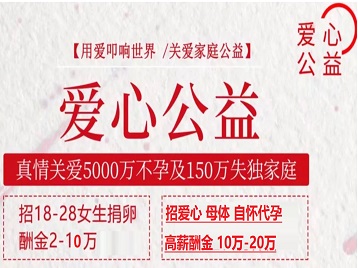 固镇捐卵助孕生子 爱心志愿者招募